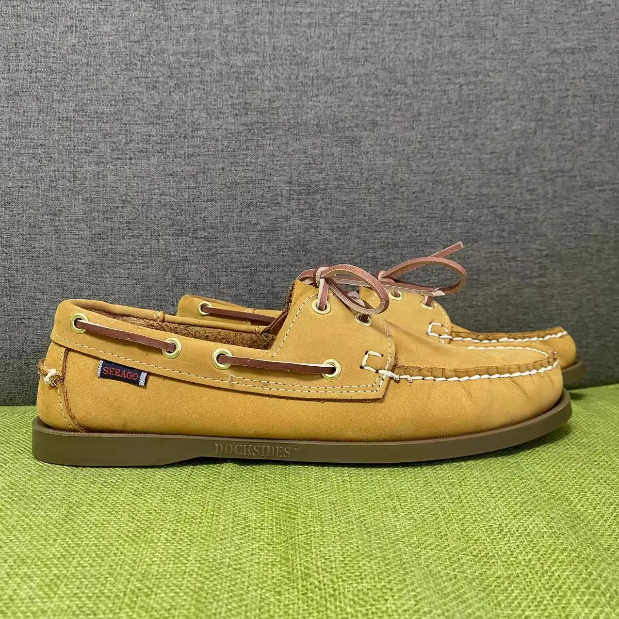 Men Authentic Sebago Homme Docksides Shoes - Premium Genuine Suede Leather Moc Toe Lace Up Boat Shoes Women AV91
Men Authentic Sebago Homme Docksides Shoes - Premium Genuine Suede Leather Moc Toe Lace Up Boat Shoes Women AV91