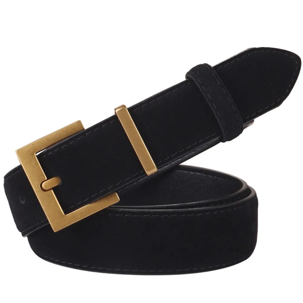 Fashion Luxury Design Suede Leather Belt Casual Versatile Pin Buckle Waistband Trendy Business Waist Strap Gifts
Fashion Luxury Design Suede Leather Belt Casual Versatile Pin Buckle Waistband Trendy Business Waist Strap Gifts