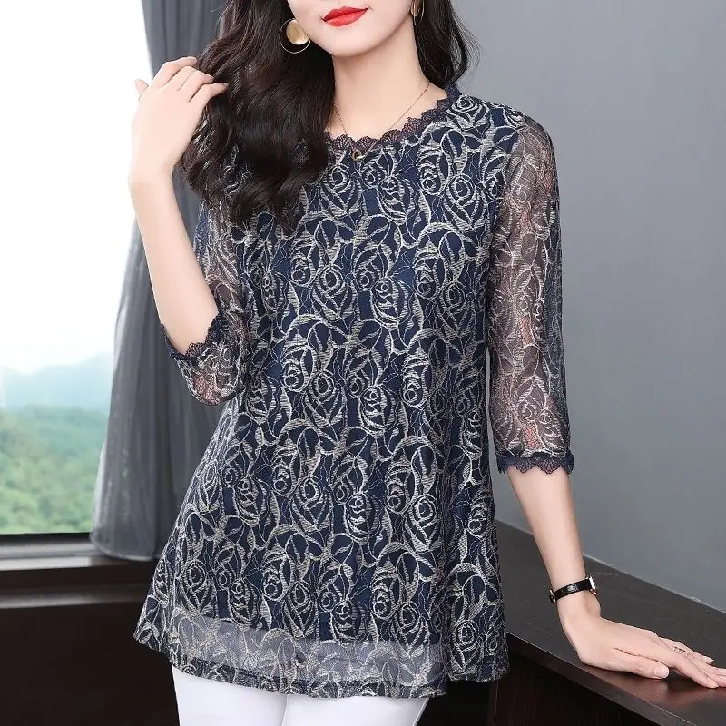 Vintage Oversized Women Clothing Midi Print Shirt Elegant Chic Spring Summer Basic Gauze Pullover Big Size Fashion Blouses Tops
Vintage Oversized Women Clothing Midi Print Shirt Elegant Chic Spring Summer Basic Gauze Pullover Big Size Fashion Blouses Tops