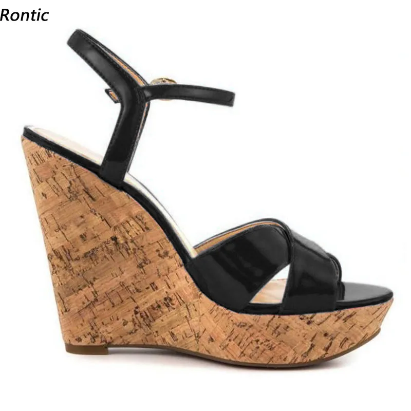 Rontic Handmade Women Summer Sandals Wedges Heels Open Toe Pretty Black Blue Green Party Shoes US Plus Size 5-20
Rontic Handmade Women Summer Sandals Wedges Heels Open Toe Pretty Black Blue Green Party Shoes US Plus Size 5-20