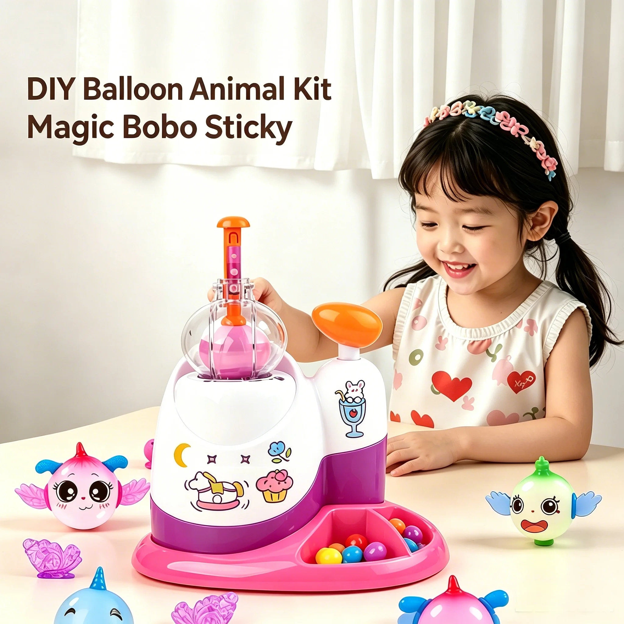 DIY Balloon Animal Kit with Pump Magic Bobo Sticky Creative Handmade Craft Parent-Child Interaction Educational Toys Decor Gifts
DIY Balloon Animal Kit with Pump Magic Bobo Sticky Creative Handmade Craft Parent-Child Interaction Educational Toys Decor Gifts