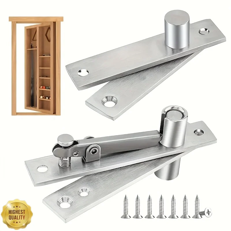 360 ° rotating heavy-duty pivot hinge, stainless steel hidden door hinge, secret door bookshelf, etc
360 ° rotating heavy-duty pivot hinge, stainless steel hidden door hinge, secret door bookshelf, etc