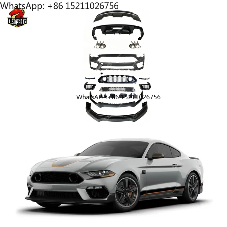 High Performance Body Kit for Mustang 18-21 Upgrade to Mach-1 Front Bumper Rear Bumper Exhaust Bodykit
High Performance Body Kit for Mustang 18-21 Upgrade to Mach-1 Front Bumper Rear Bumper Exhaust Bodykit