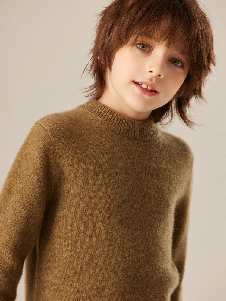 CHICUU Children's 100% Cashmere Sweater Round Neck Pullover Autumn Winter Basic Thick Cashmere Knitted Jumpers For Kids Boy Girl
CHICUU Children's 100% Cashmere Sweater Round Neck Pullover Autumn Winter Basic Thick Cashmere Knitted Jumpers For Kids Boy Girl