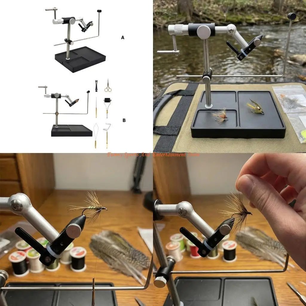 C4DE 360 Degree Rotating Fly Tying Vise with Base Lure Making Tool Adjustable Fly Tying Tool Benches Vise Easy to Use
C4DE 360 Degree Rotating Fly Tying Vise with Base Lure Making Tool Adjustable Fly Tying Tool Benches Vise Easy to Use