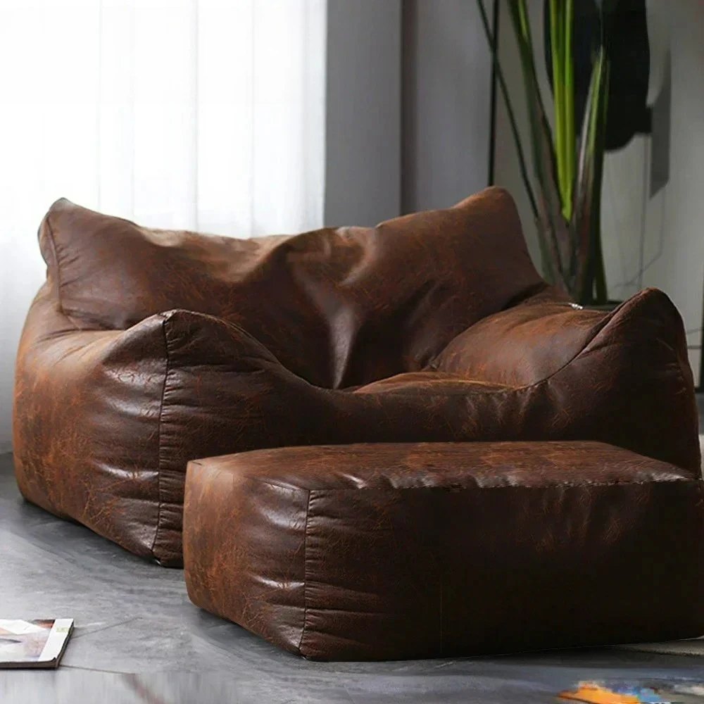 Customizable Filled Adults Faux Retro Suede Leather Bean Bag with Filler Comfy King Size Armchair Lazy Single Sofa
Customizable Filled Adults Faux Retro Suede Leather Bean Bag with Filler Comfy King Size Armchair Lazy Single Sofa
