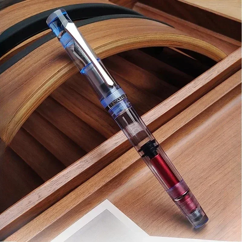 PENBBS 495 Piston Resin Fountain Pen Big Size F 0.5MM Nib Transparent Acrylic Unisex Writing Practice Pen School Supplies Gift
PENBBS 495 Piston Resin Fountain Pen Big Size F 0.5MM Nib Transparent Acrylic Unisex Writing Practice Pen School Supplies Gift