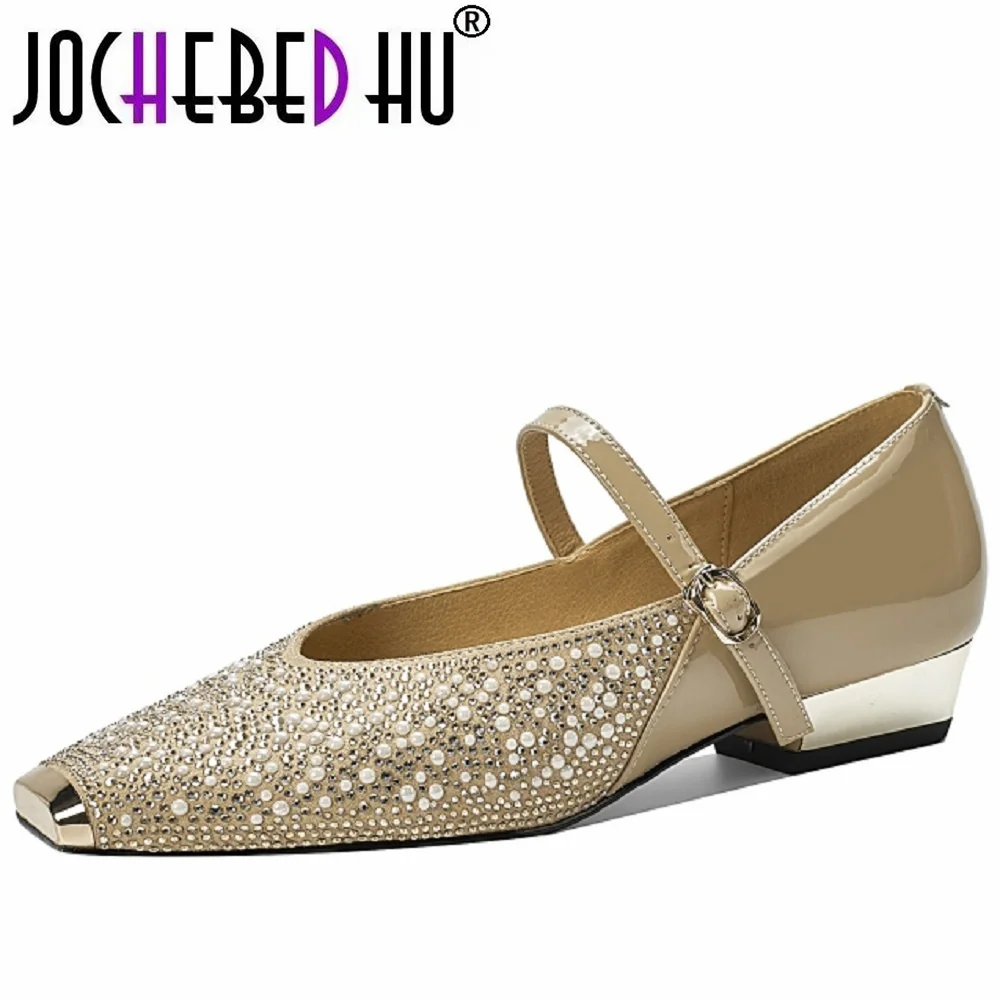 【JOCHEBED HU】Handmade Genuine Leather Heels Mary Jane Work Flats Square Toe Shoes Women Loafers Low heel Casual Shoes 34-40
【JOCHEBED HU】Handmade Genuine Leather Heels Mary Jane Work Flats Square Toe Shoes Women Loafers Low heel Casual Shoes 34-40