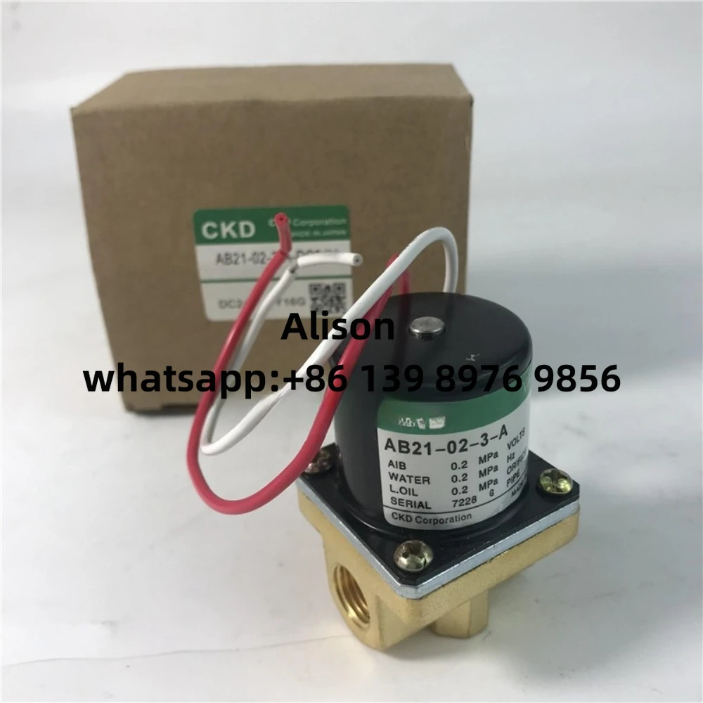 CKD solenoid valve AB21-02-3-A AC220V AB21-02-3-A DC24V AB21-02-2-A AC220V AB21-02-2-A DC24V
CKD solenoid valve AB21-02-3-A AC220V AB21-02-3-A DC24V AB21-02-2-A AC220V AB21-02-2-A DC24V