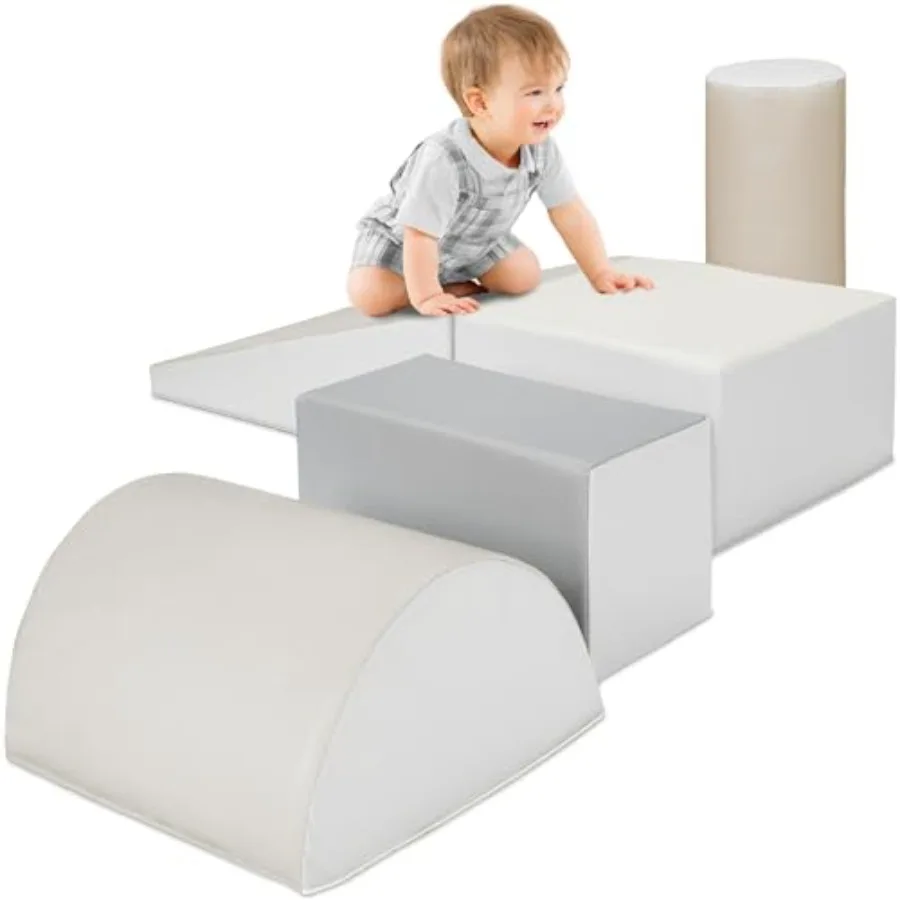 5-Piece Climb Crawl Soft Foam Block Activity Play Structures for Child Development Color Coordination Motor Skills Neutral
5-Piece Climb Crawl Soft Foam Block Activity Play Structures for Child Development Color Coordination Motor Skills Neutral