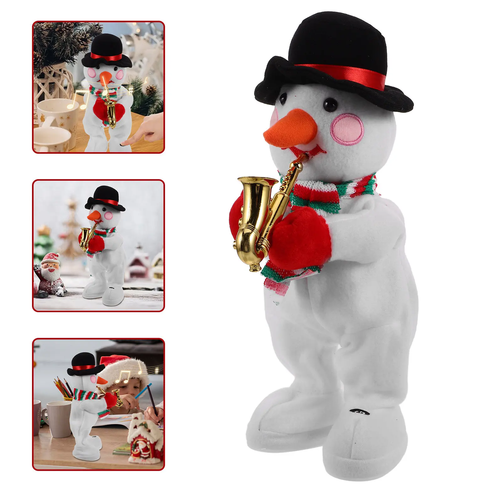 Electric Christmas Snowman Musical Animated Decor with Auto Instrument Play and Body Twist for Living Room Kids Gift Party
Electric Christmas Snowman Musical Animated Decor with Auto Instrument Play and Body Twist for Living Room Kids Gift Party