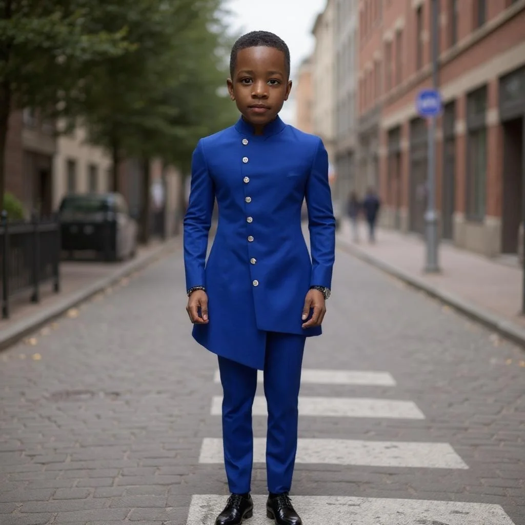 Formal Boys' Suit with Stand Collar Wedding Kids Tuxedo 2 Pieces Long Single Breasted Suit Jacket with Pants Set Fashion
Formal Boys' Suit with Stand Collar Wedding Kids Tuxedo 2 Pieces Long Single Breasted Suit Jacket with Pants Set Fashion