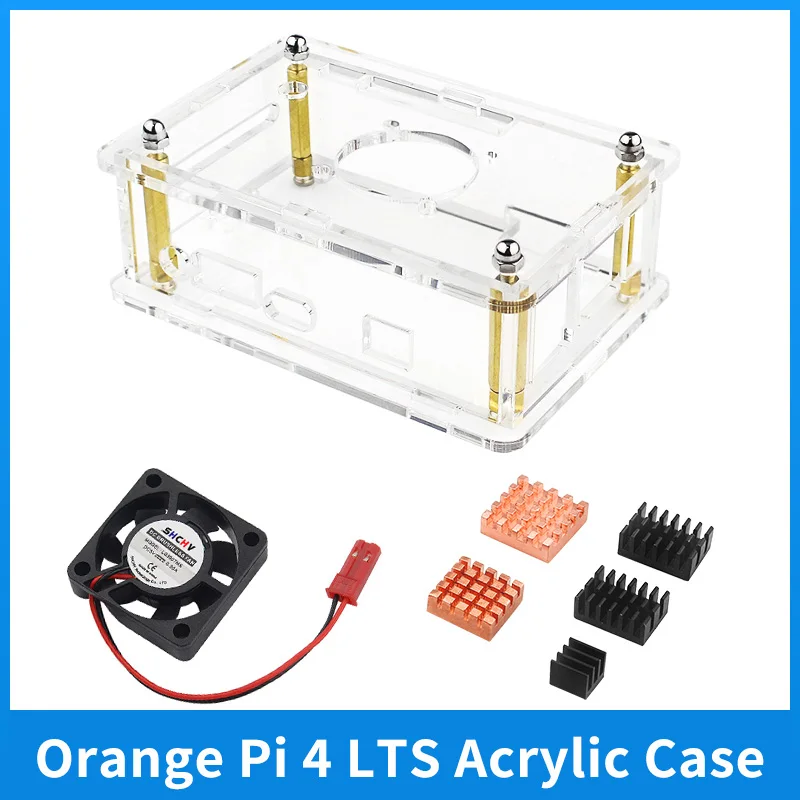Orange Pi 4 LTS Case Acrylic Enclouse Transparent Shell Optional Heatsinks Fan Reserved Various Interfaces for Orange Pi 4 LTS
Orange Pi 4 LTS Case Acrylic Enclouse Transparent Shell Optional Heatsinks Fan Reserved Various Interfaces for Orange Pi 4 LTS