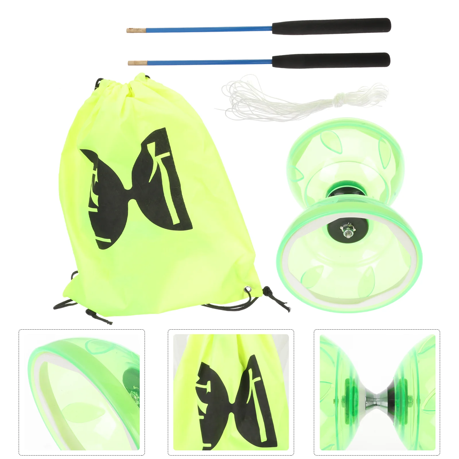 Diabolo Set Sports and Game Toy Fitness Kids Soft Rubber Professional Plastic Outdoor
Diabolo Set Sports and Game Toy Fitness Kids Soft Rubber Professional Plastic Outdoor