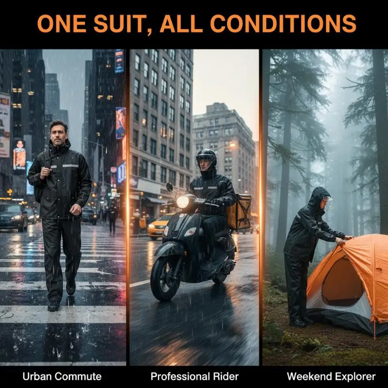 ❤️Full Body Raincoat And Rainpants Suit For Electric Bicycle Motorcycle Reflective Split Design For Takeaway Riding Storm Protec
❤️Full Body Raincoat And Rainpants Suit For Electric Bicycle Motorcycle Reflective Split Design For Takeaway Riding Storm Protec