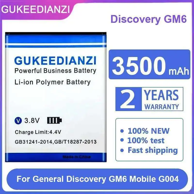 For General Discovery GM6 Mobile G004 High-Capacity 3500Mah Phone Battery Long Lasting
For General Discovery GM6 Mobile G004 High-Capacity 3500Mah Phone Battery Long Lasting