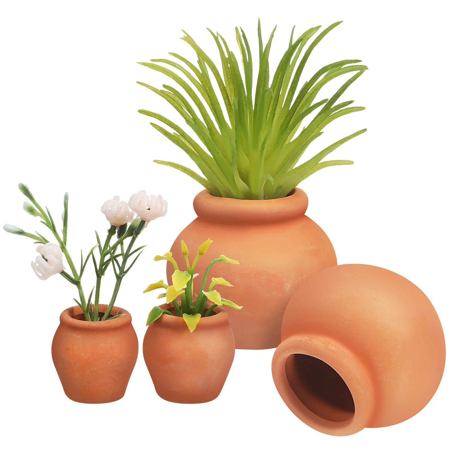 4Pcs Mini Terracotta Succulent Pots Small Clay Planters Decorative Flower Containers
4Pcs Mini Terracotta Succulent Pots Small Clay Planters Decorative Flower Containers