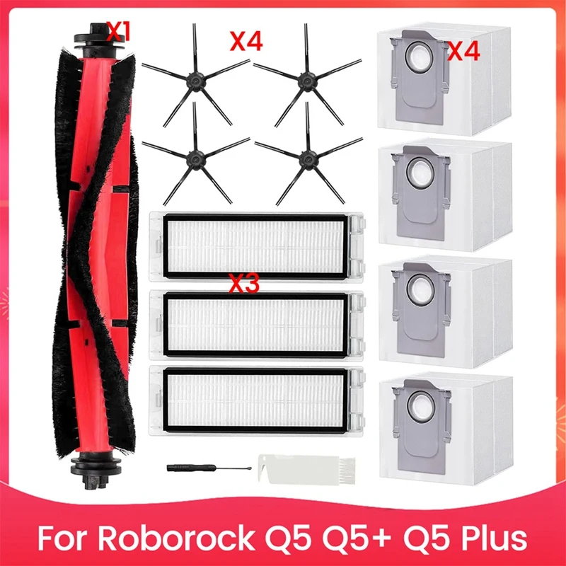AA01-запасные части для робота-пылесоса Roborock Q5 Q5 + Q5 Plus, основные боковые щетки, фильтры Hepa, мешки для пыли
AA01-запасные части для робота-пылесоса Roborock Q5 Q5 + Q5 Plus, основные боковые щетки, фильтры Hepa, мешки для пыли
