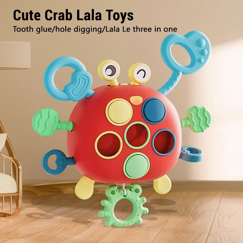 Сенсорные развивающие игрушки Монтессори для малышей, мультяшный краб Лала, игрушки для тренировки моторики рук, развивающие игрушки для обучения детей 0-12 месяцев
Сенсорные развивающие игрушки Монтессори для малышей, мультяшный краб Лала, игрушки для тренировки моторики рук, развивающие игрушки для обучения детей 0-12 месяцев