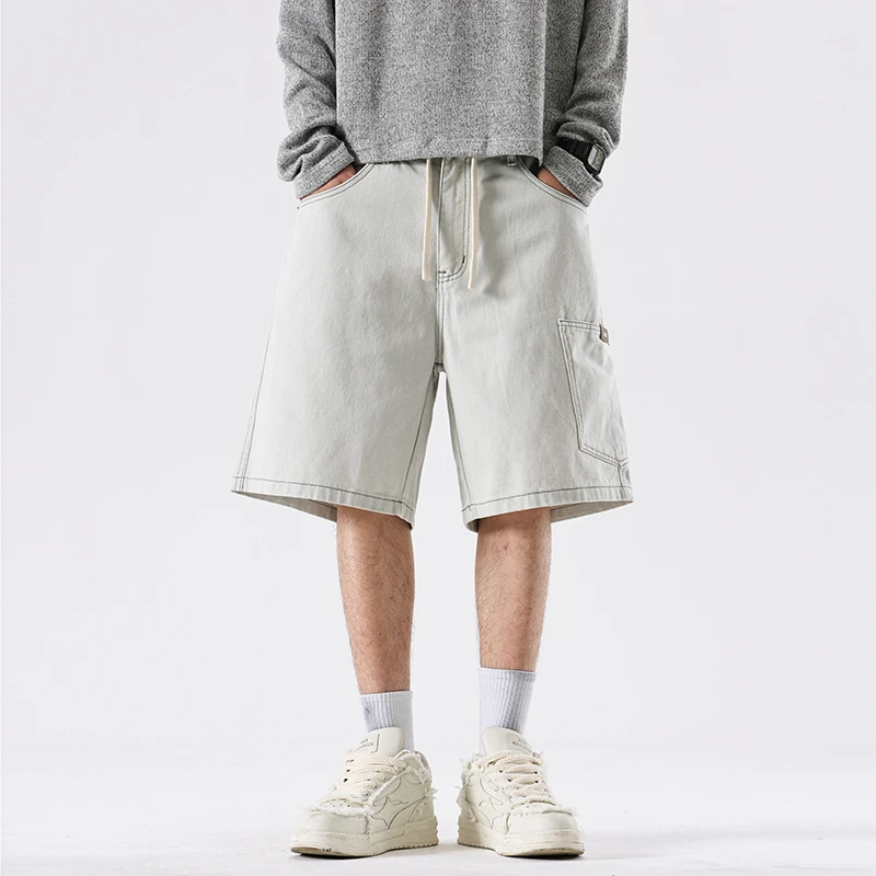 Summer Short Jeans Men Streetwear Loose Casual Mid-length Straight Washed Denim Shorts Cityboy Baggy Jeans Shorts
Summer Short Jeans Men Streetwear Loose Casual Mid-length Straight Washed Denim Shorts Cityboy Baggy Jeans Shorts