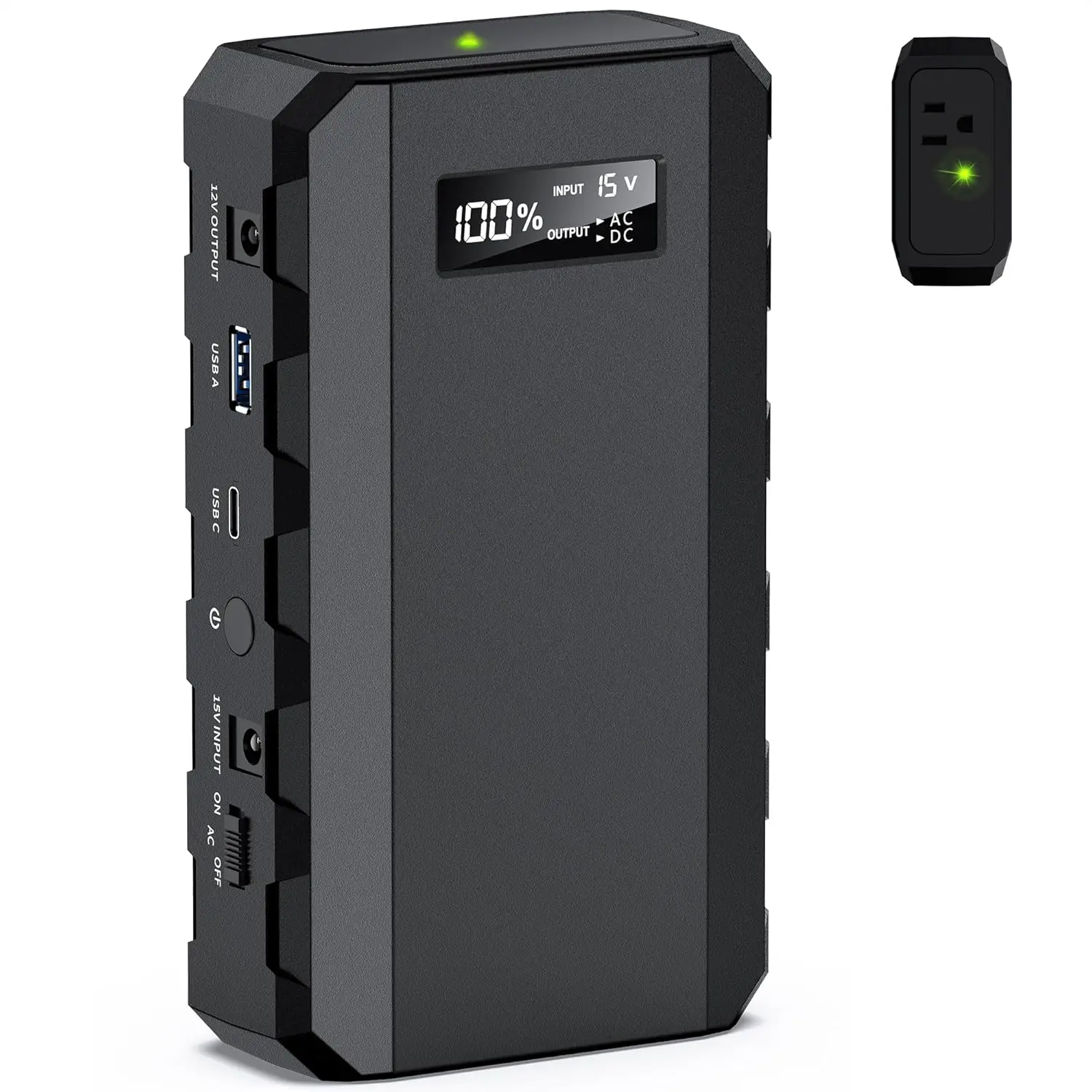 65W Portable Power Bank with AC Outlet, 88.8Wh 24000mAh Laptop Charger for Camping, Travel & Home Backup
65W Portable Power Bank with AC Outlet, 88.8Wh 24000mAh Laptop Charger for Camping, Travel & Home Backup