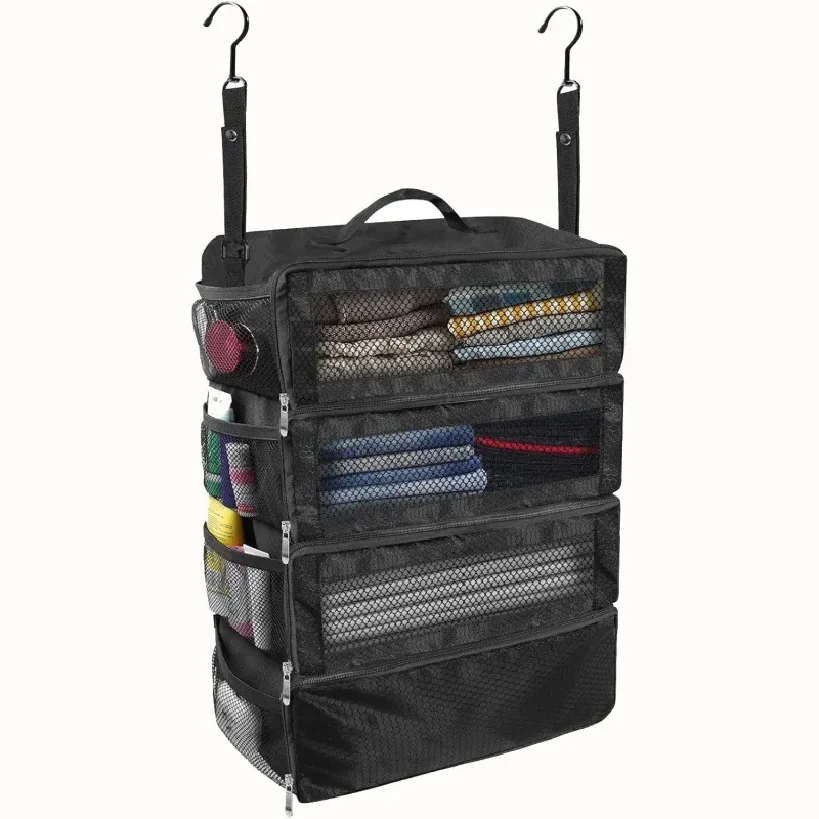 Suitcase Organizer High-capacity Travel Luggage Organizer Hanging Shelve Packing Cube Closet Collapsible Hanging Storage Bags
Suitcase Organizer High-capacity Travel Luggage Organizer Hanging Shelve Packing Cube Closet Collapsible Hanging Storage Bags