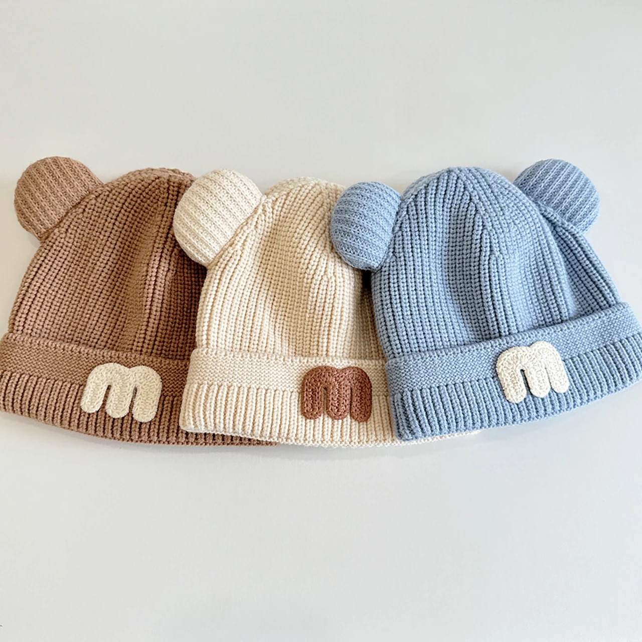 Solid Color m-Letter Baby Knitted Hat Thick Warm Autumn Winter Beanie Outdoor Cold-proof Kids Boys Girls Pullover Cap
Solid Color m-Letter Baby Knitted Hat Thick Warm Autumn Winter Beanie Outdoor Cold-proof Kids Boys Girls Pullover Cap