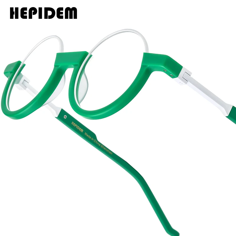 HEPIDEM Acetate Glasses Frame Women 2026 Big Size Round Eyeglass Japanese Handmade Spectacles Thick Oversize Eyewear 9366
HEPIDEM Acetate Glasses Frame Women 2026 Big Size Round Eyeglass Japanese Handmade Spectacles Thick Oversize Eyewear 9366