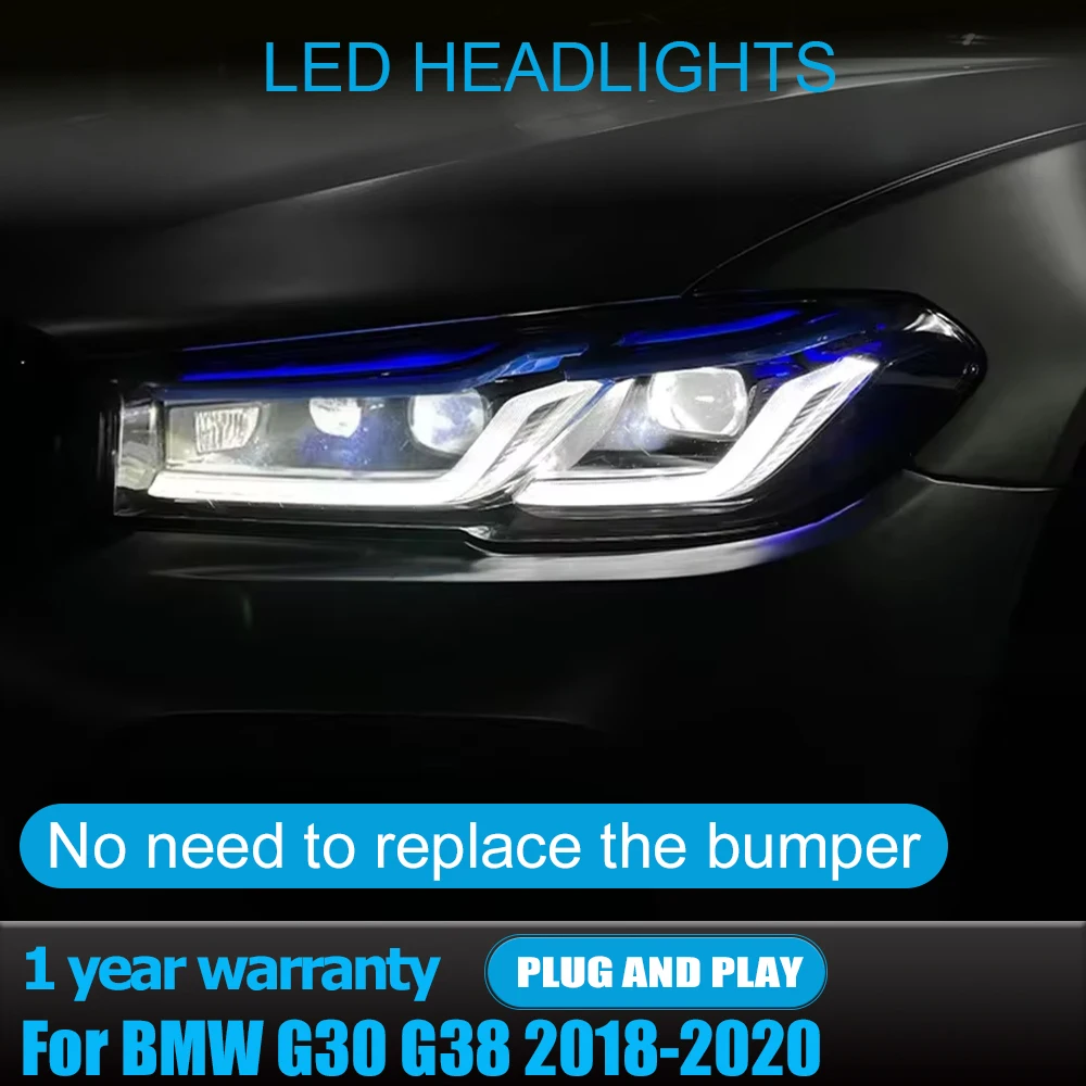 Car LED Lights For BMW G30 G38 525 530 535 540 2018-2020 5 Series Auto Headlight Assembly Upgrade M5 Headlamps Plug and play
Car LED Lights For BMW G30 G38 525 530 535 540 2018-2020 5 Series Auto Headlight Assembly Upgrade M5 Headlamps Plug and play