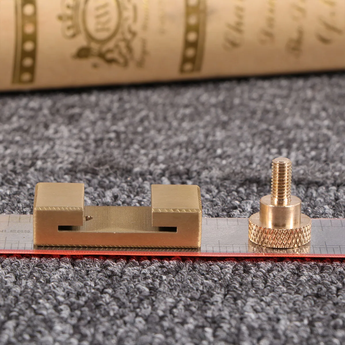 2 Pcs Brass Limit Block Machinist Tools Positioning Measuring Woodworking Line Locator
2 Pcs Brass Limit Block Machinist Tools Positioning Measuring Woodworking Line Locator
