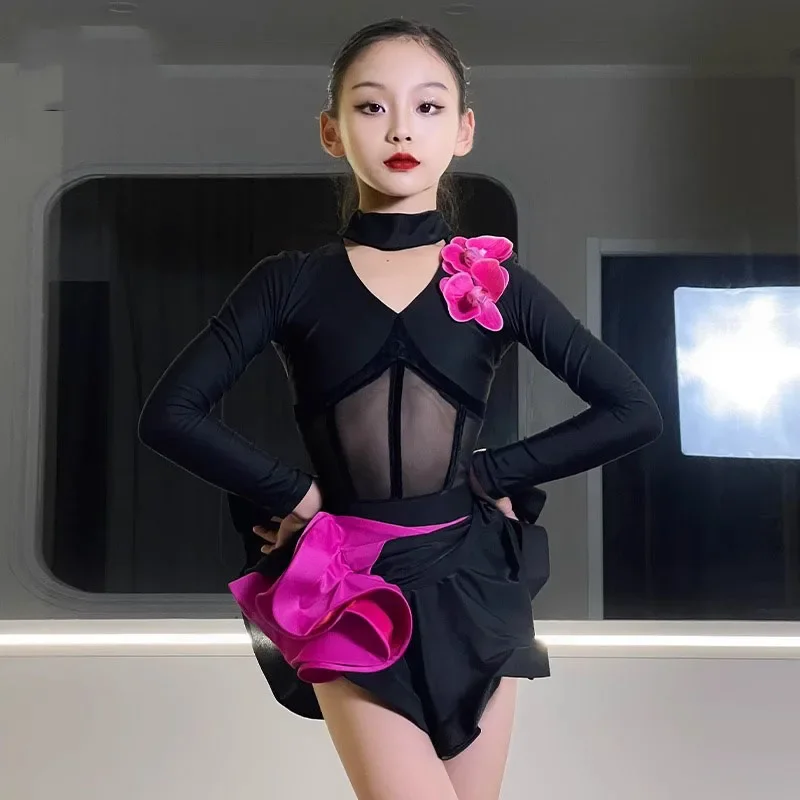 New Kids Latin Dance Dress For Girls Long Sleeves Suit Cha Cah Rumba Ballroom Dance Performance Competition Dress Practice Wear
New Kids Latin Dance Dress For Girls Long Sleeves Suit Cha Cah Rumba Ballroom Dance Performance Competition Dress Practice Wear