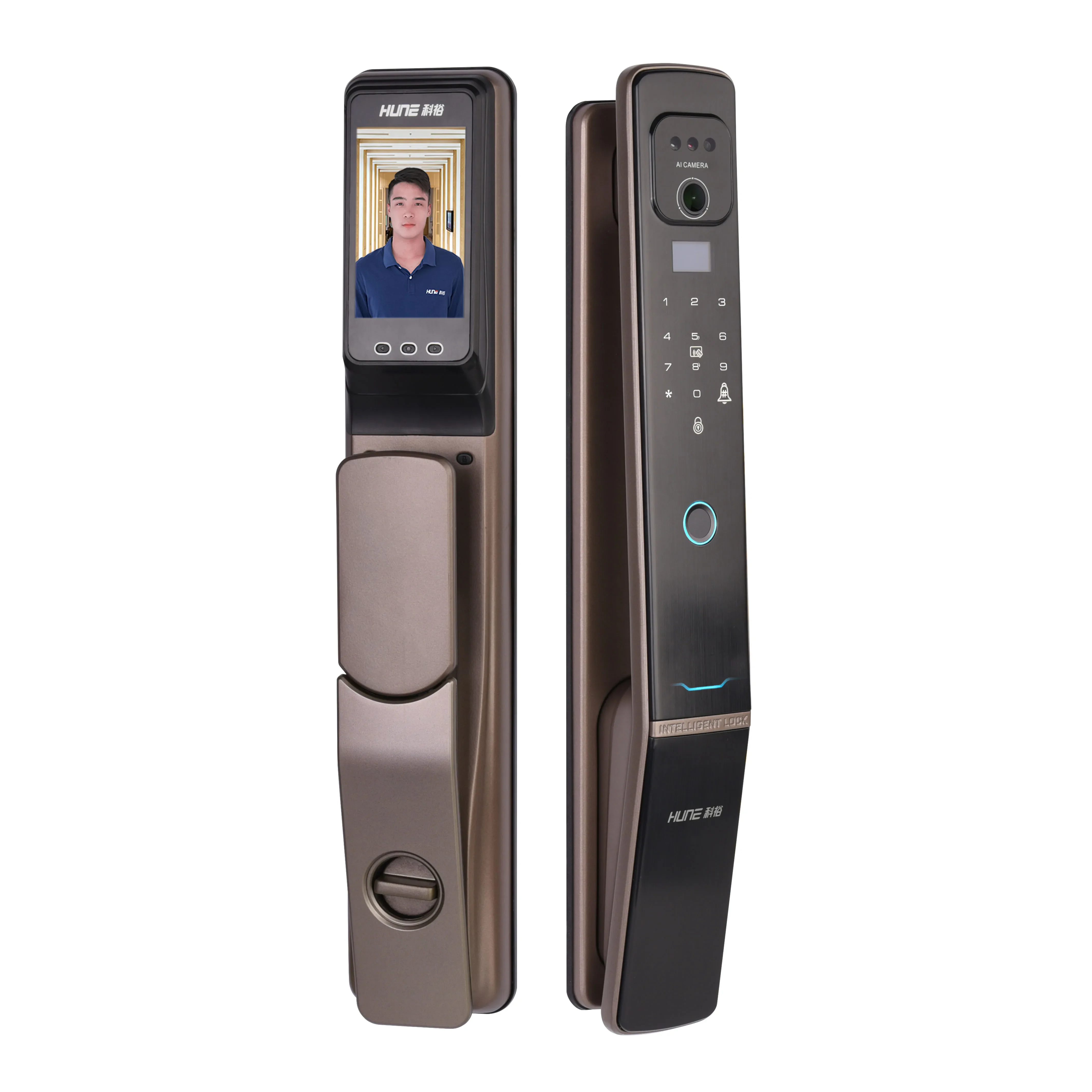 006HUNE Fingerprint Smart Lock Wifi Wireless Fingerprint Password Rfid Card App Digital Door Lock With Camera
006HUNE Fingerprint Smart Lock Wifi Wireless Fingerprint Password Rfid Card App Digital Door Lock With Camera