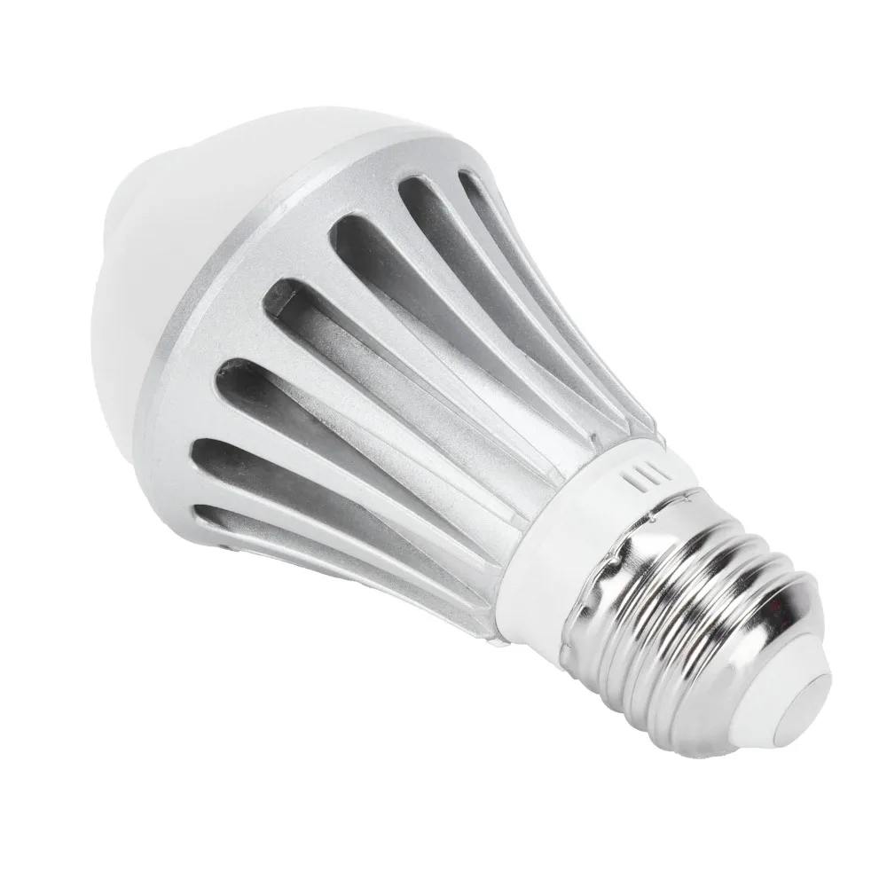 7W LED Sensor Light Bulb E27 AC 85-265V Human Body Sensor Bulb CRI 80+ 180 Degree Beam Angle Motion Detector Lights Driveway
7W LED Sensor Light Bulb E27 AC 85-265V Human Body Sensor Bulb CRI 80+ 180 Degree Beam Angle Motion Detector Lights Driveway