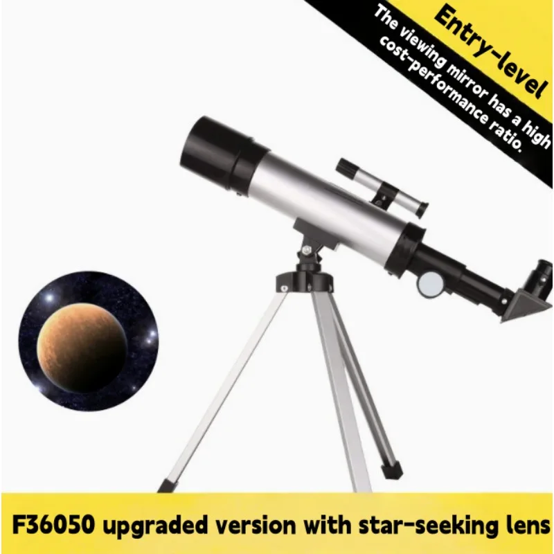 Beginner Astronomical Telescope High Definition Optical Refractor Telescope With Finder Scope Tripod For Kids Students Space Obs
Beginner Astronomical Telescope High Definition Optical Refractor Telescope With Finder Scope Tripod For Kids Students Space Obs
