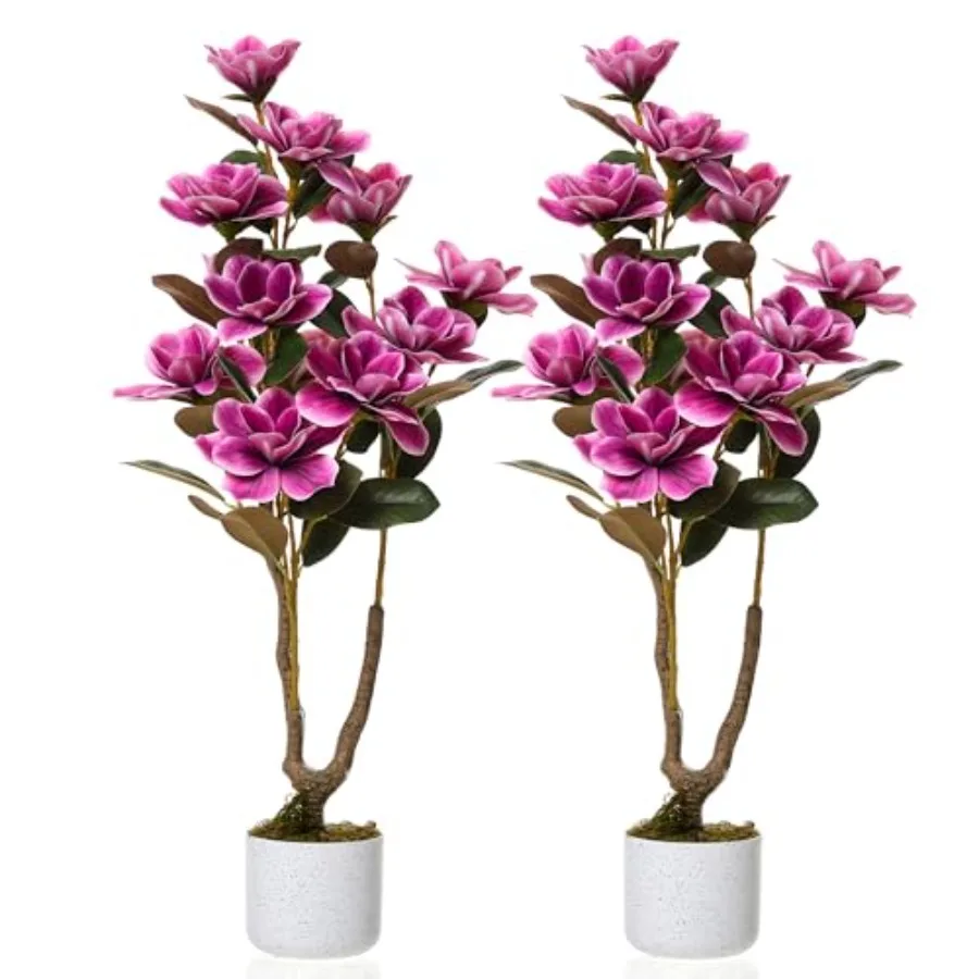 3FT/2 Pcs Orchid Artificial Tree with White Pot, 37.4inch Pink Fake Orchid Flowers Faux Orchid Plants with Lifelike Flowers and
3FT/2 Pcs Orchid Artificial Tree with White Pot, 37.4inch Pink Fake Orchid Flowers Faux Orchid Plants with Lifelike Flowers and