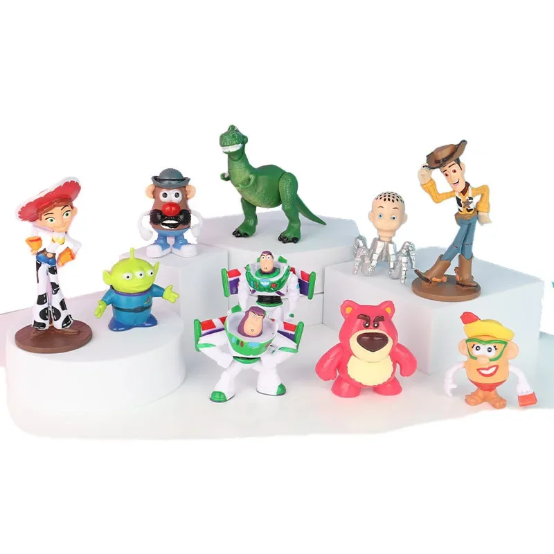 4-9cm 10pcs/lot Toy Story Woody Buzz Lightyear Jessie Lotso Alien figures Collection model PVC statue Decoration Doll Kids Gift
4-9cm 10pcs/lot Toy Story Woody Buzz Lightyear Jessie Lotso Alien figures Collection model PVC statue Decoration Doll Kids Gift