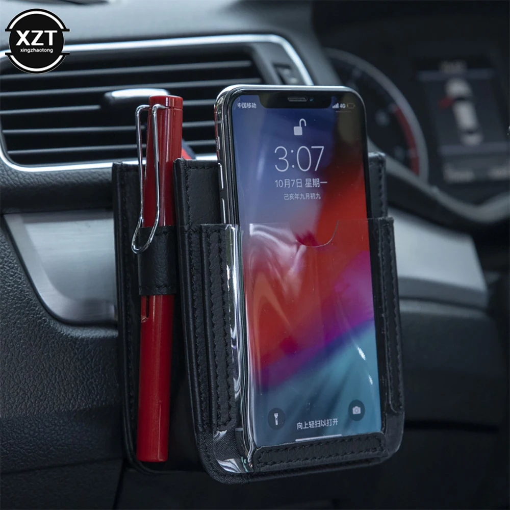 Car Air Outlet Pockets Multi-function Mobile Hanging Storage Bag Leather Creative Auto Organizer Pouch Car Interior Accessories
Car Air Outlet Pockets Multi-function Mobile Hanging Storage Bag Leather Creative Auto Organizer Pouch Car Interior Accessories