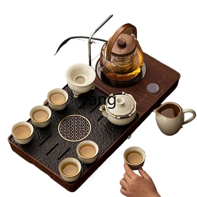 LMM automatic integrated tea tray household light luxury high-end complete set of brewing teapot small tea table
LMM automatic integrated tea tray household light luxury high-end complete set of brewing teapot small tea table