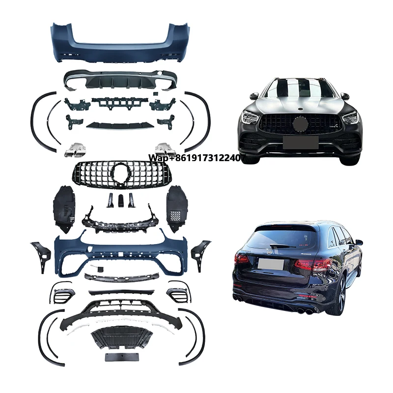 Car Modification Upgrade Front and Rear Bumpers for 2020-2023 GLC Upgrade 63 Car Body Kit
Car Modification Upgrade Front and Rear Bumpers for 2020-2023 GLC Upgrade 63 Car Body Kit