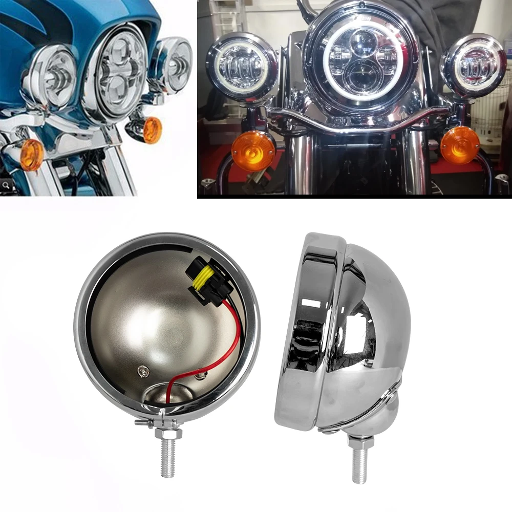 Chrome 4-1/2 "4,5" корпус ведра для Harley Electra Glide Bad Аксессуары для мальчика
Chrome 4-1/2 "4,5" корпус ведра для Harley Electra Glide Bad Аксессуары для мальчика
