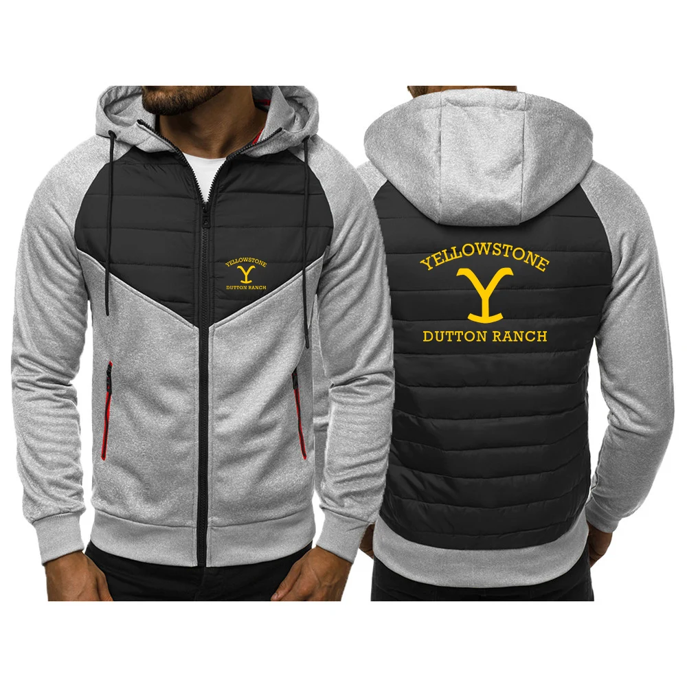 2025 Custom Fashion Hoodies Spring And Autumn Men's Hot Yellowstone Dutton Logo Print Zipper Hooded Jacket Slim Windproof Coat
2025 Custom Fashion Hoodies Spring And Autumn Men's Hot Yellowstone Dutton Logo Print Zipper Hooded Jacket Slim Windproof Coat