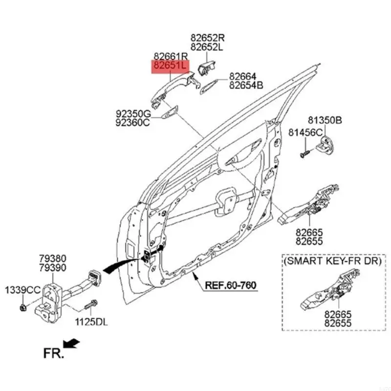 547C 82651-C1110 Exterior Door Handle Car Left Front Outer Door Handle 82651C1110
547C 82651-C1110 Exterior Door Handle Car Left Front Outer Door Handle 82651C1110