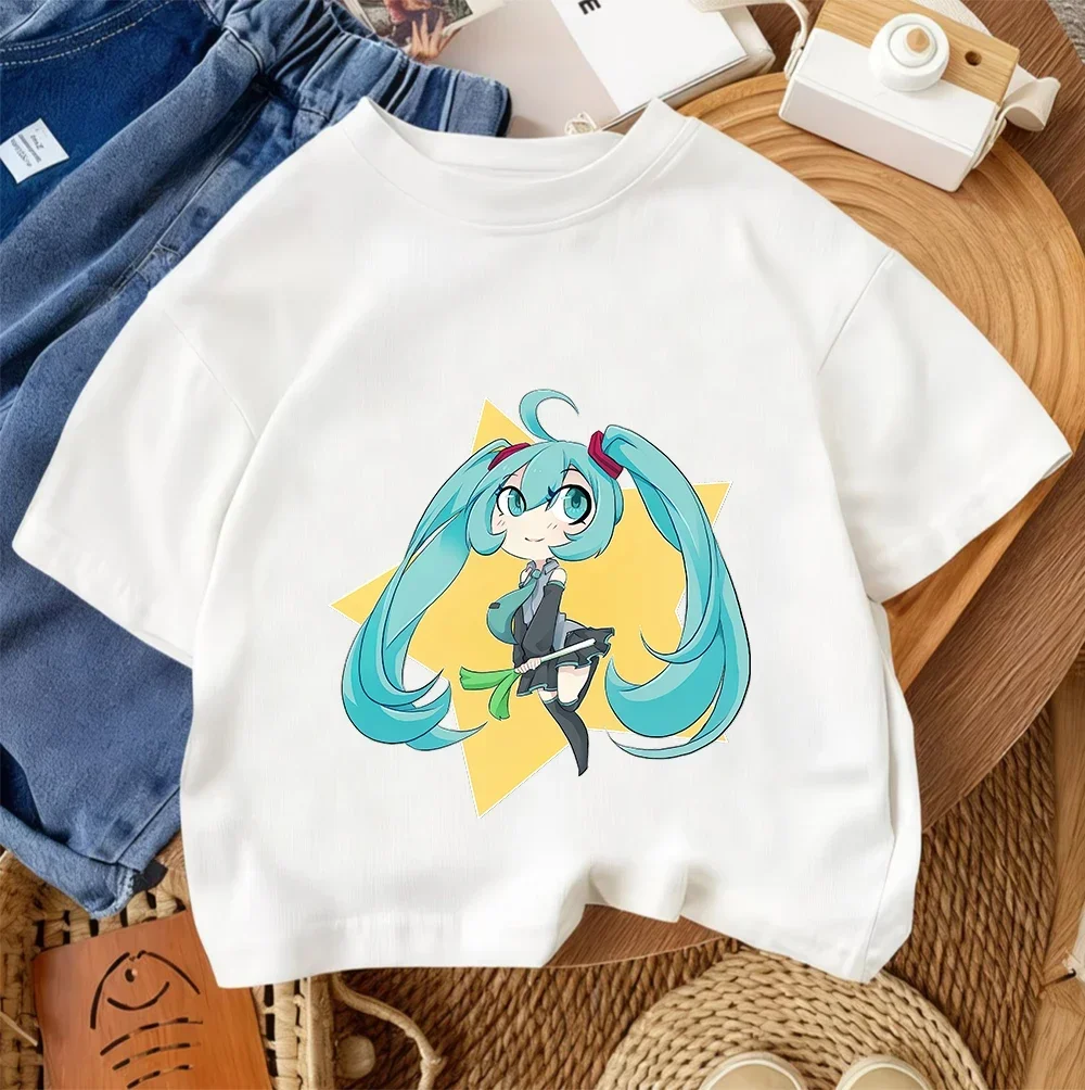 Boys Girls Summer Tee Hatsune Miku Trendy Cartoon Design 2026 Casual Crew Neck Wear 3-14 Age
Boys Girls Summer Tee Hatsune Miku Trendy Cartoon Design 2026 Casual Crew Neck Wear 3-14 Age