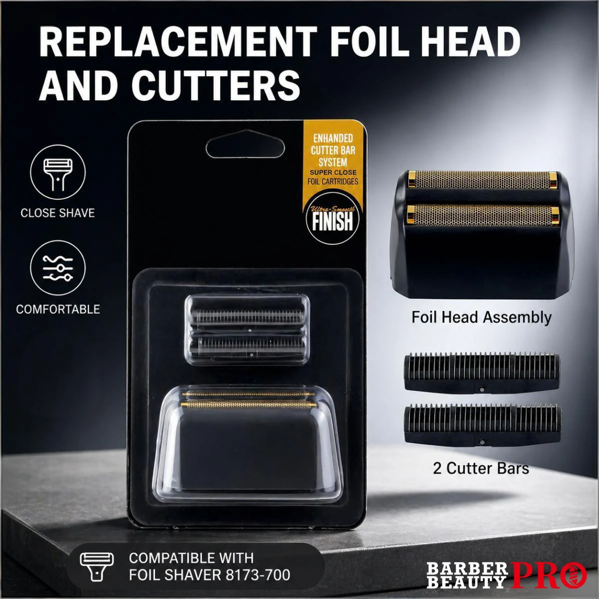 Professional Finale Shaver Replacement Foil and Blade Cutter Head for Wahl 8173-700 Hair Clipper High Quality Barber Accessories
Professional Finale Shaver Replacement Foil and Blade Cutter Head for Wahl 8173-700 Hair Clipper High Quality Barber Accessories