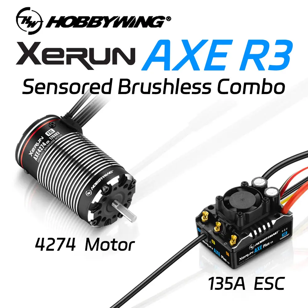 HOBBYWING XERUN AXE PLUS R3 135A ESC 4274 1700 кВ/2000 кВ бесщеточный двигатель с датчиком для 1/8 1/6 RC гусеничного автомобиля SCX6 YK4082
HOBBYWING XERUN AXE PLUS R3 135A ESC 4274 1700 кВ/2000 кВ бесщеточный двигатель с датчиком для 1/8 1/6 RC гусеничного автомобиля SCX6 YK4082