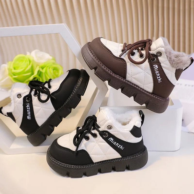 Fashion Girls Casual Shoes 2025New Winter Warm Plus Velvet Thick Black Cotton Shoes Thick-Soled Soft Sneakers Kids Boots Outdoor
Fashion Girls Casual Shoes 2025New Winter Warm Plus Velvet Thick Black Cotton Shoes Thick-Soled Soft Sneakers Kids Boots Outdoor