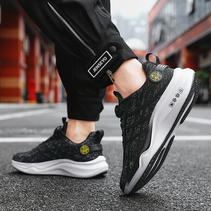 Men's Sports Shoes Large Size Soft Sole Flat Heel Fly-ribbed Low-top Round Toe Multi-color Breathable Lightweight Running Shoes
Men's Sports Shoes Large Size Soft Sole Flat Heel Fly-ribbed Low-top Round Toe Multi-color Breathable Lightweight Running Shoes