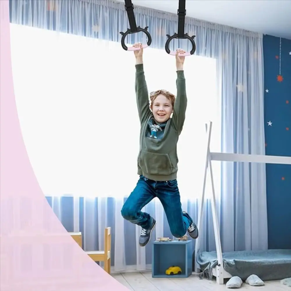 Non-Slip Children Gymnastic Rings Arm Strength Adjustable Straps Pull up Handle Rings Workout Comfortable Strength Training Ring
Non-Slip Children Gymnastic Rings Arm Strength Adjustable Straps Pull up Handle Rings Workout Comfortable Strength Training Ring