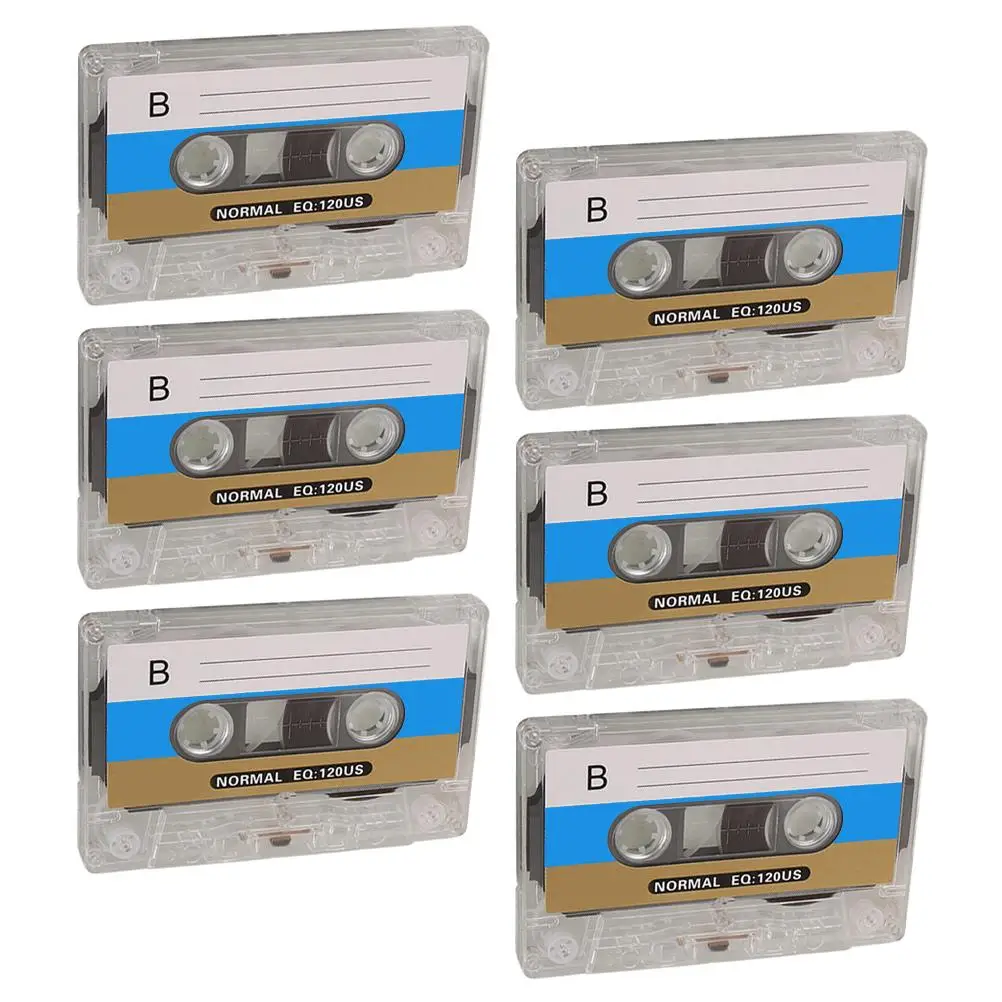 6pcs Blank Audio Cassette Tapes 30min Recording Retro Transparent Cases DIY Greeting Perfect Parties Birthdays Weddings Mini
6pcs Blank Audio Cassette Tapes 30min Recording Retro Transparent Cases DIY Greeting Perfect Parties Birthdays Weddings Mini