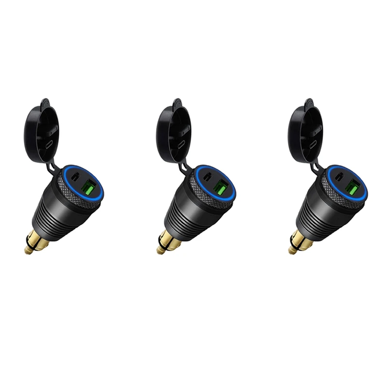 3X Motorcycle DIN Plug Waterproof Charger To QC3.0 USB Charger & Type C 30W Power Delivery Adapter Socket
3X Motorcycle DIN Plug Waterproof Charger To QC3.0 USB Charger & Type C 30W Power Delivery Adapter Socket